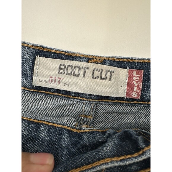 Vintage 517 Levis Size 30 Boot Cut Jeans Mid Rise Dark Wash Exc. Cond. Rare!! - Picture 3 of 9